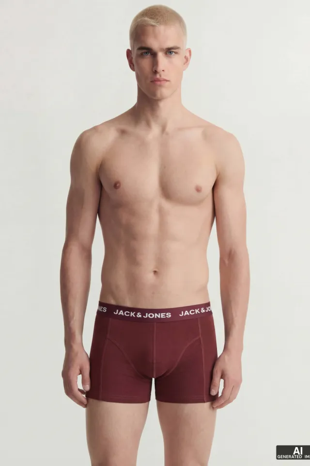 Jack & Jones JACSOLID boxershorts 10-pack Donkerrood/groen/blauw/zwart