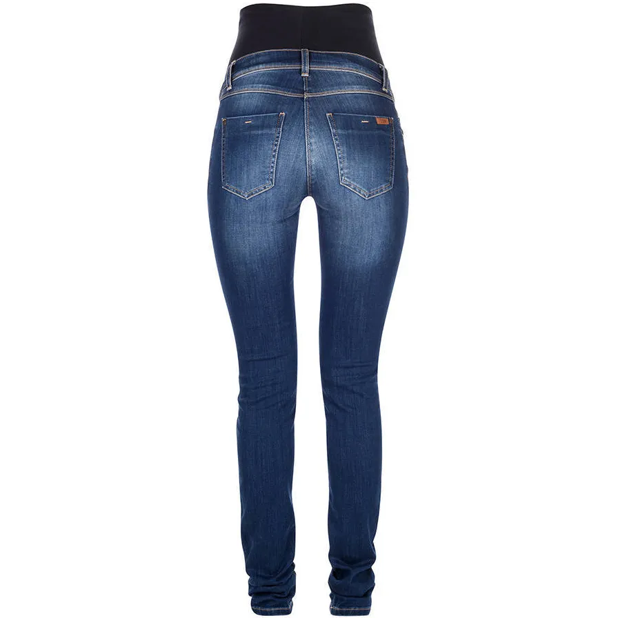 LOVE2WAIT high waist zwangerschaps skinny jeans Plus medium blue denim, foto 2