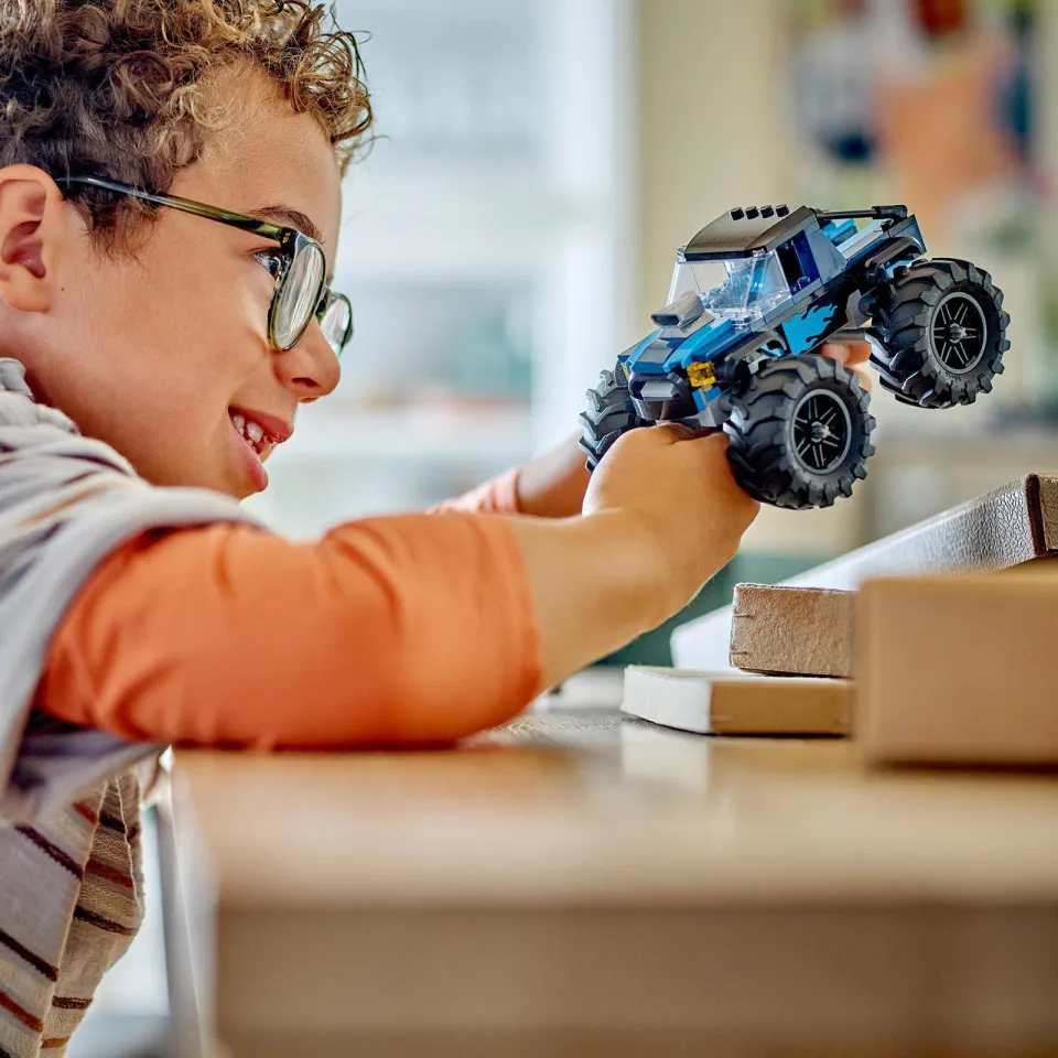 Lego City Blauwe monstertruck Speelgoed Speelgoed Offroad Auto voor Kinderen vanaf 5 Jaar 60402, foto 7