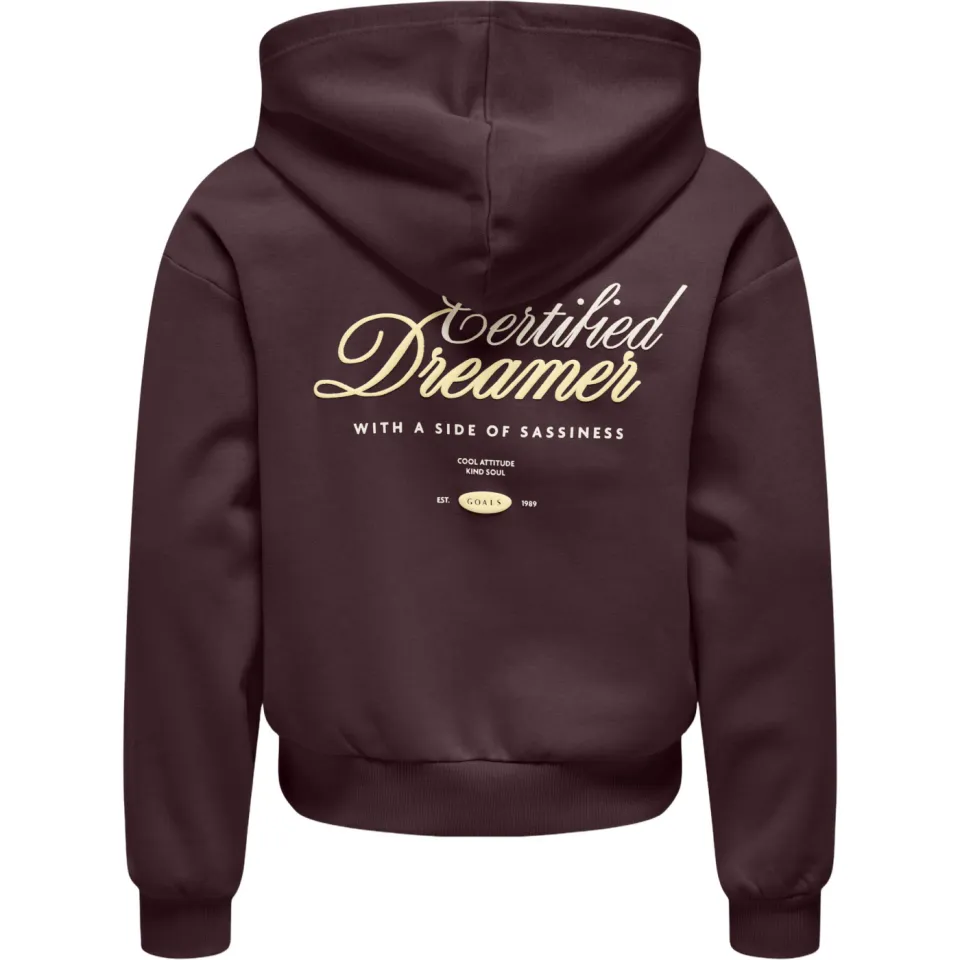 KIDS ONLY GIRL hoodie met backprint - bruin, foto 2