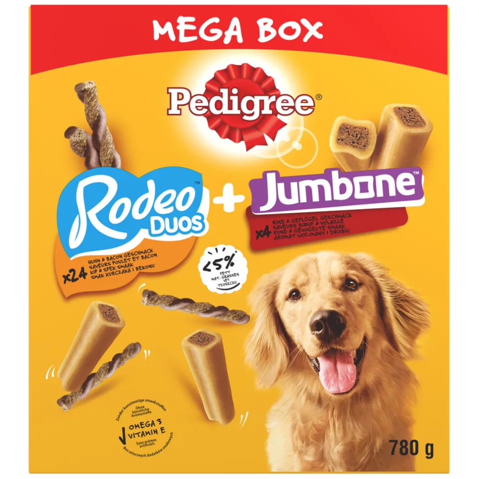 Pedigree Megabox Rodeo Duos en Jumbone hondensnacks 780 g, foto 3