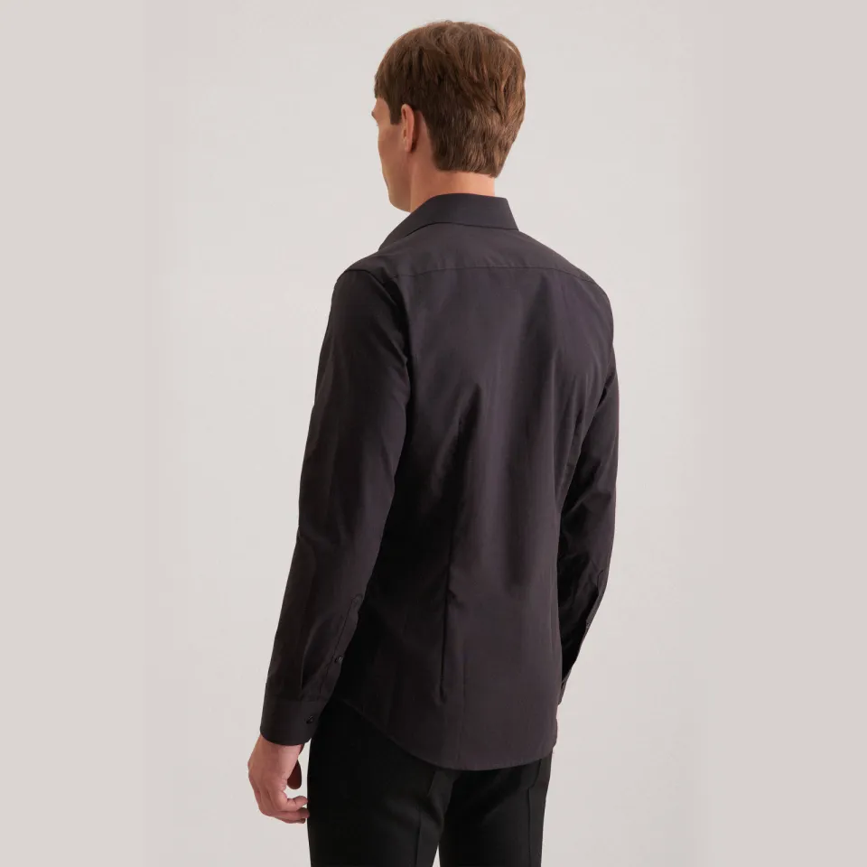 Seidensticker slim fit overhemd zwart, foto 4