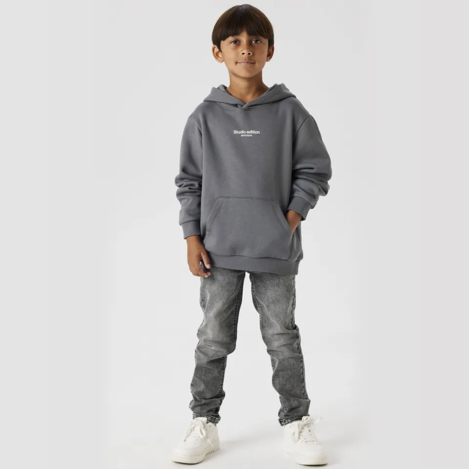 NAME IT KIDS slim fit jeans medium grey denim