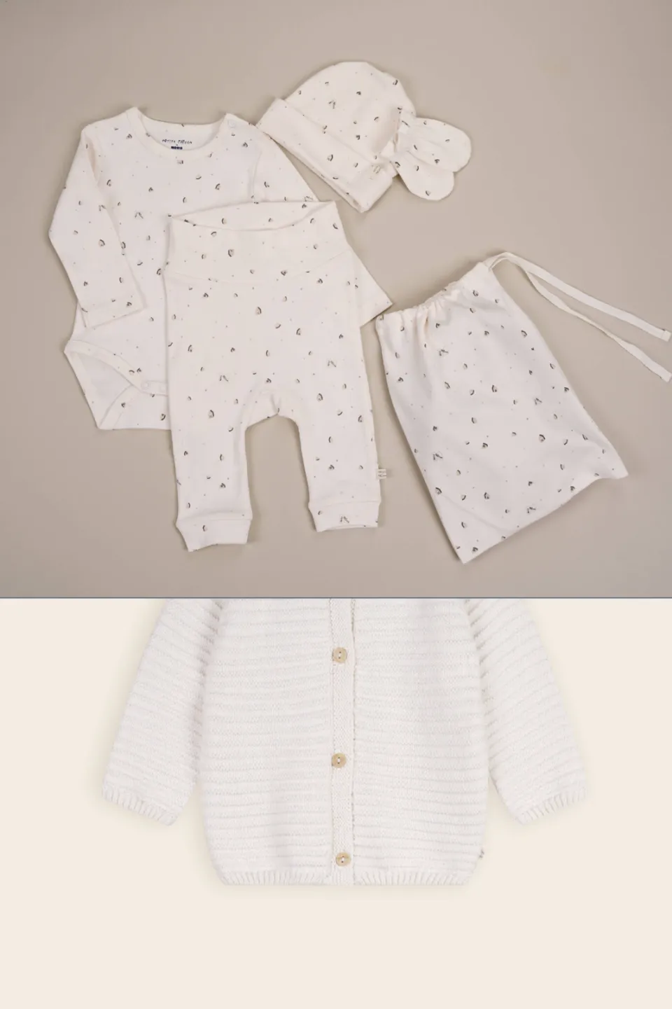 Petite Maison romper + broek Stormy wit, foto 3