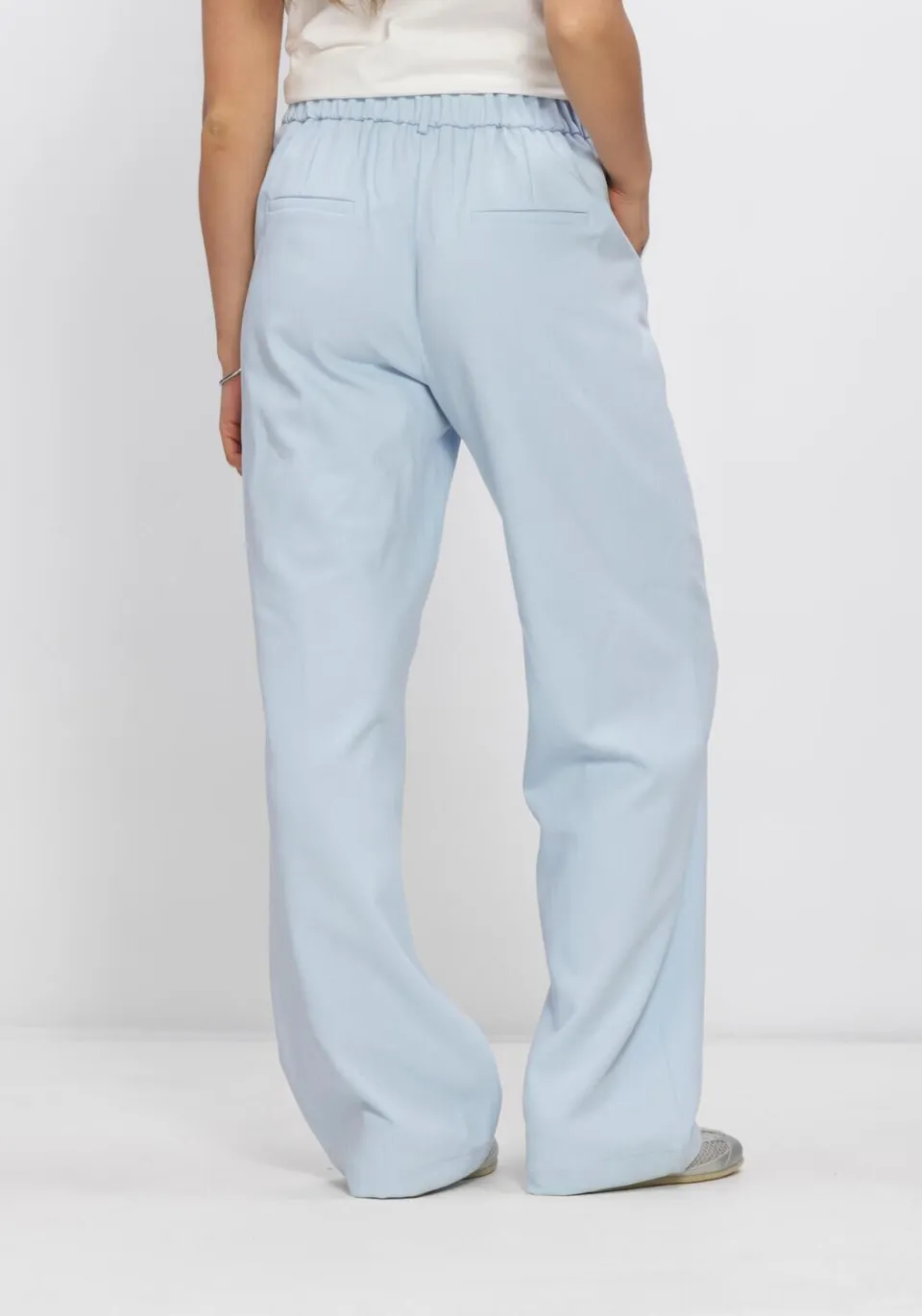 NUKUS wide leg high waist broek lichtblauw, foto 5