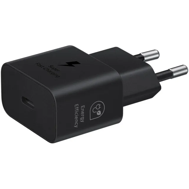 Samsung 25W power adapter met USB-C kabel zwart