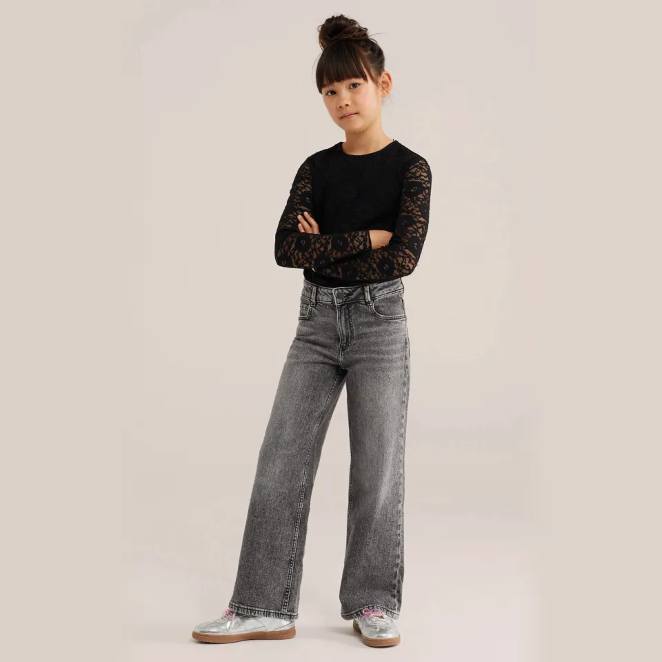 WE Fashion blousetop zwart
