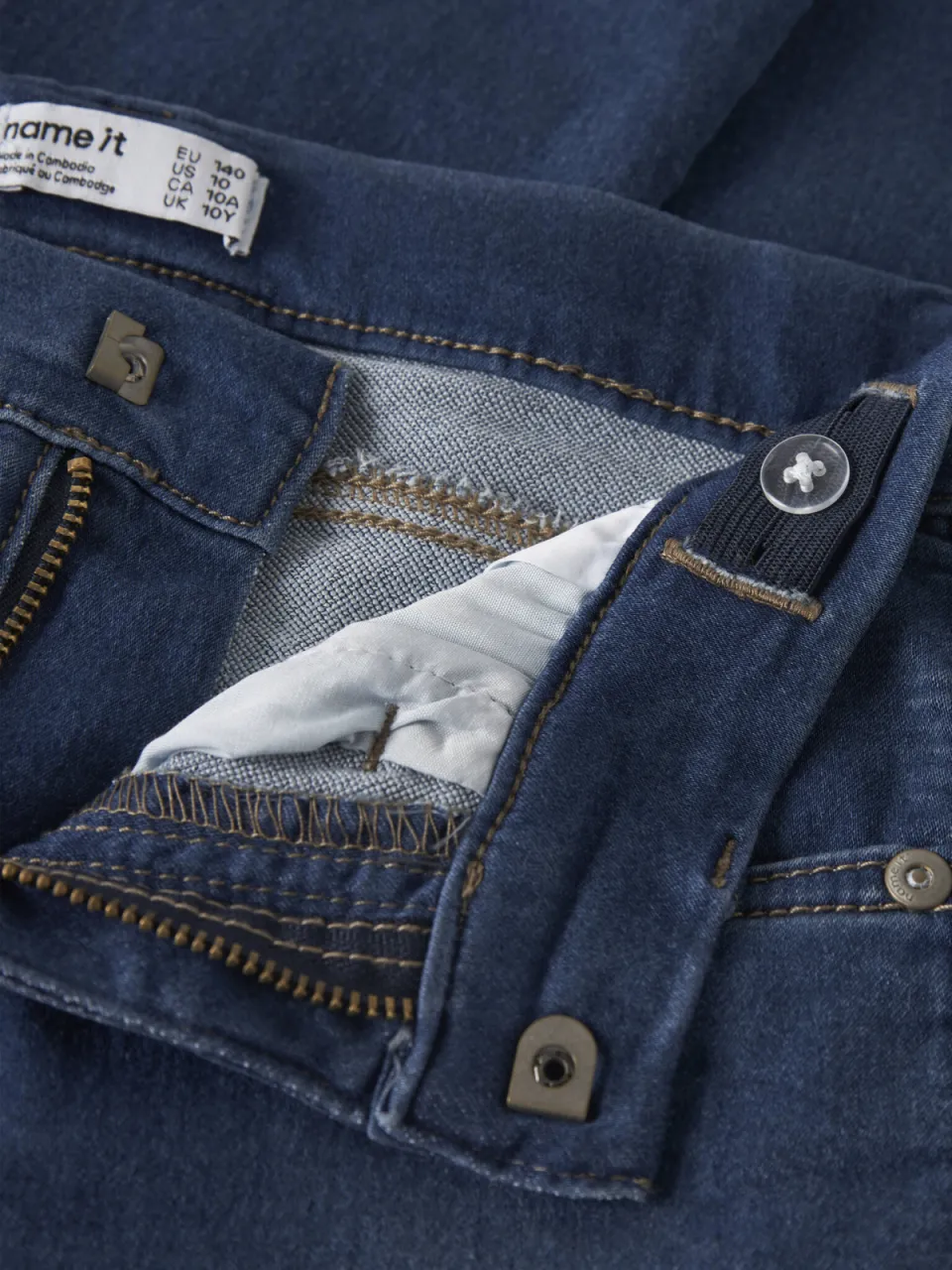 NAME IT KIDS slim fit jeans NKMTHEO medium blue denim, foto 7