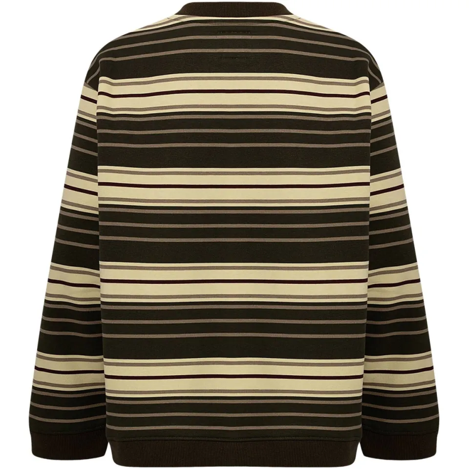 Redefined Rebel gestreepte sweater - groen, foto 3