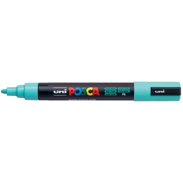 Posca marker met conische punt schrijfdikte medium zeegroen