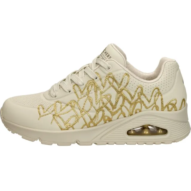 Skechers Uno Golden Heart sneakers gebroken wit, foto 2