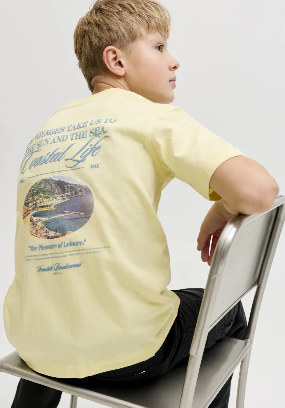 Jack & Jones Junior T-shirt geel, foto 5