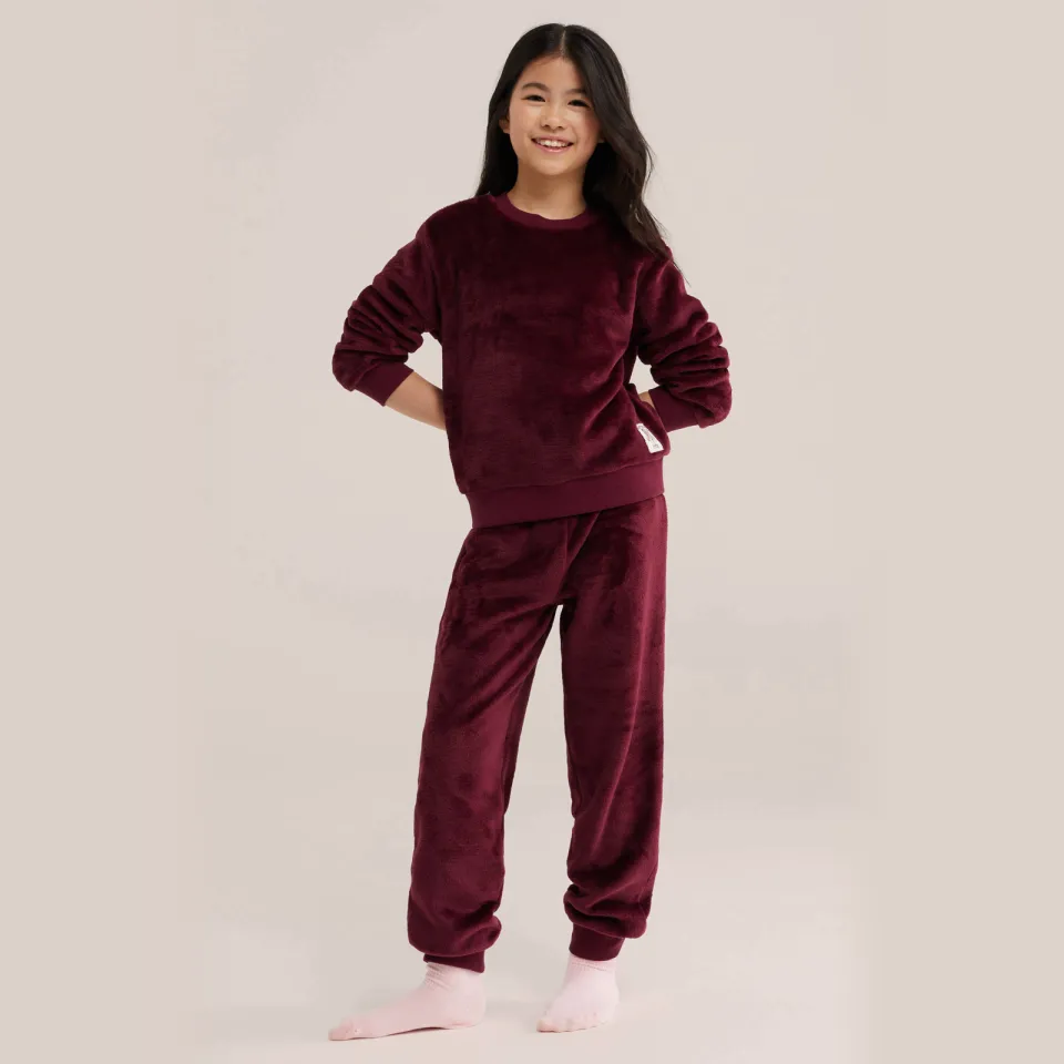 WE Fashion pyjama donkerrood, foto 3