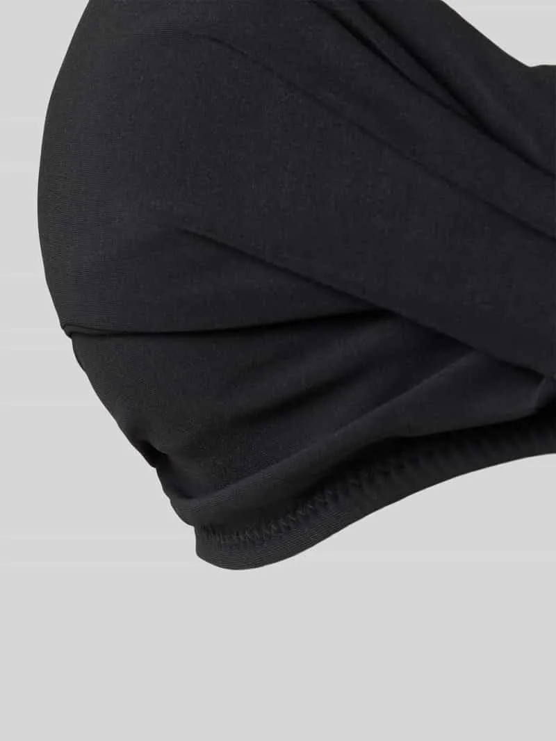 Barts Bandeau-bikini met rimpelingen model 'Solid' zwart, foto 3