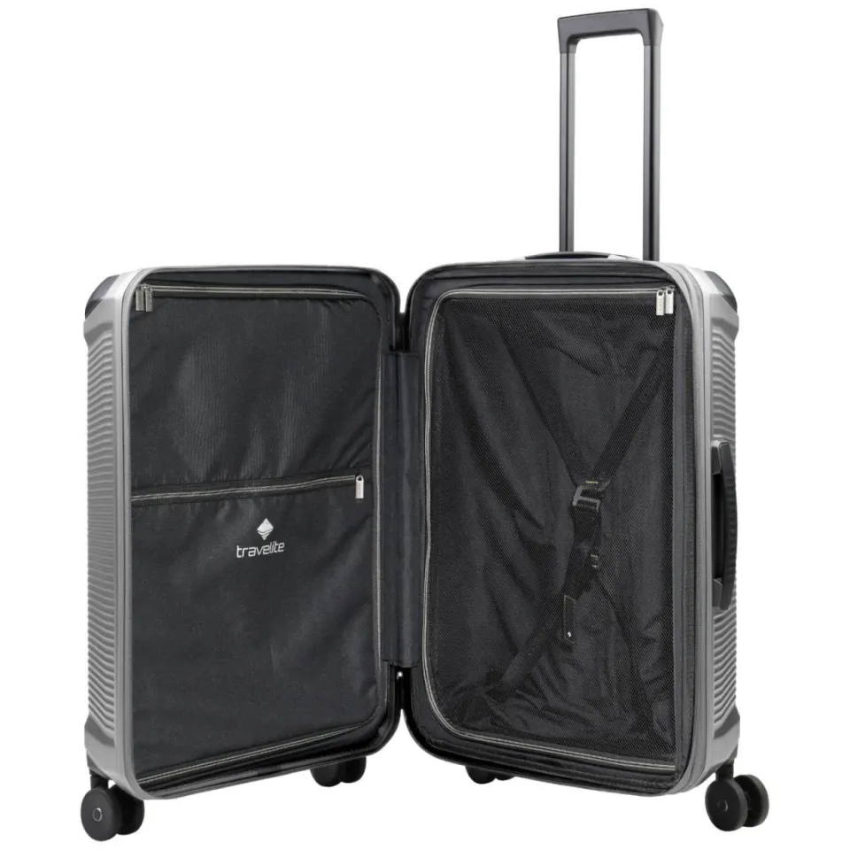 Travelite Millennium koffer 67 cm zilverkleurig, foto 3