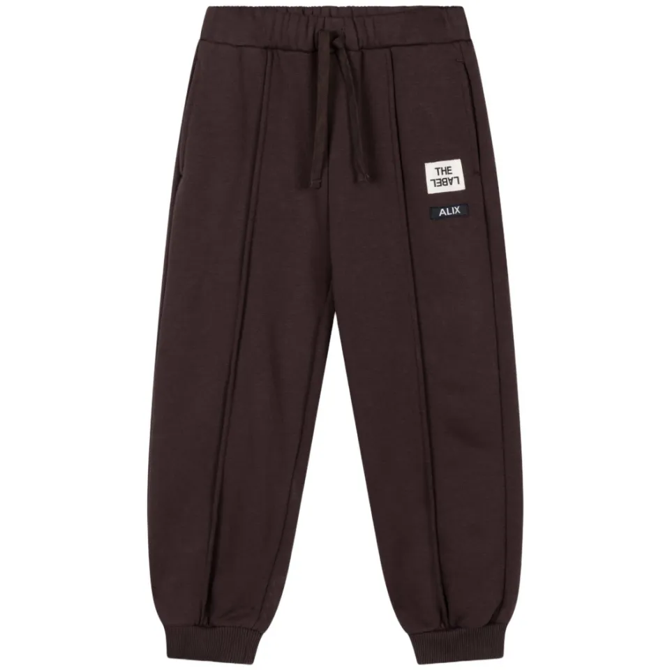 Alix The Label Mini loose fit casual broek donkerbruin, foto 2