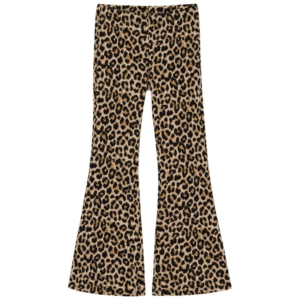 WE Fashion flared legging panterprint bruin, foto 2