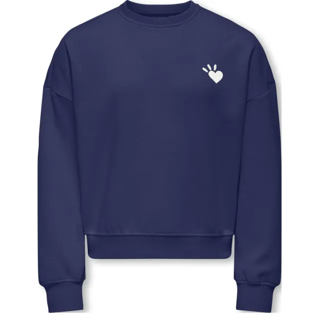 Only KIDS ONLY GIRL sweater met backprint blauw