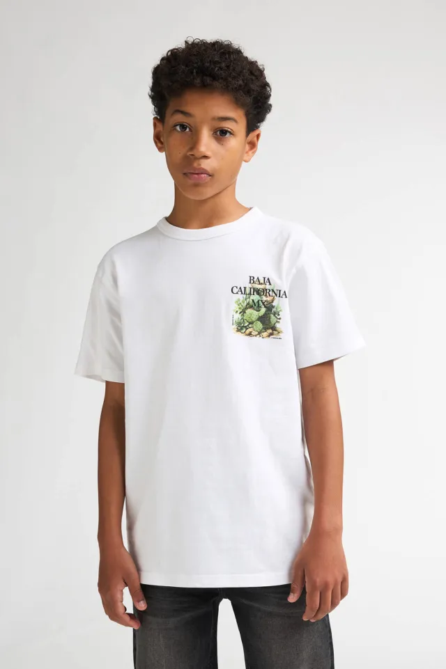 Petrol Industries t-shirt met backprint wit