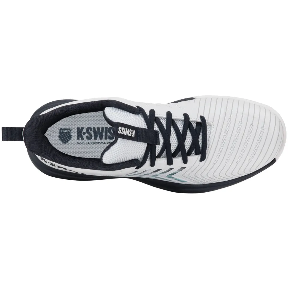 K-Swiss ULTRASHOT LIGHT CLAY mesh tennisschoenen - wit/antraciet, foto 4