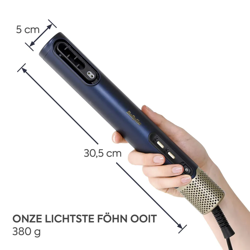 BaByliss AS6550E 3-in-1 Wet to Dry air wand föhn blauw, foto 7
