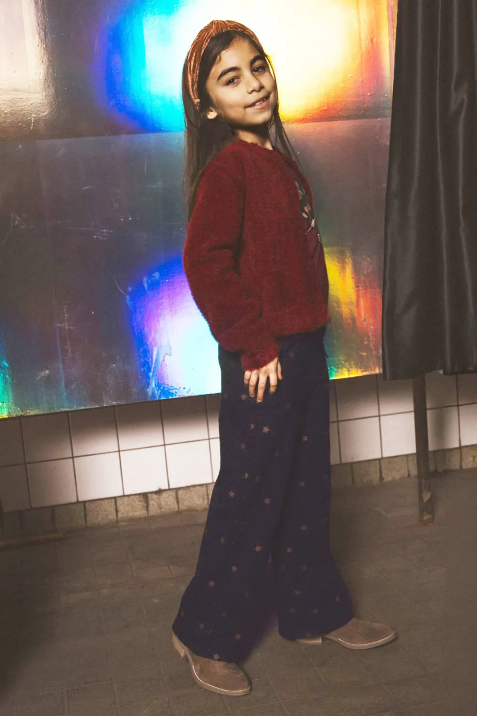 TYGO & vito casual broek met sterrenprint donkerblauw, foto 4