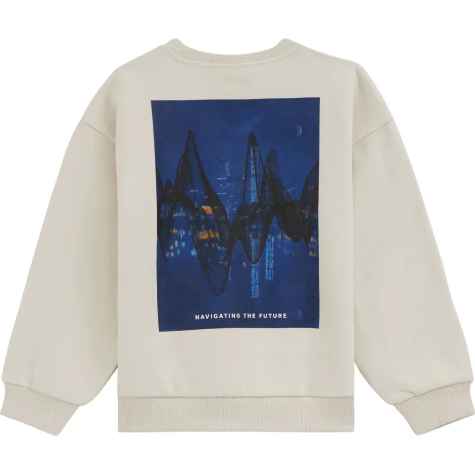 WE Fashion sweater met backprint - beige, foto 4
