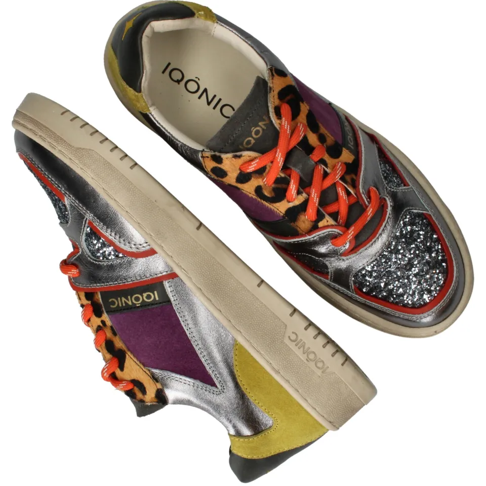 Iqonic lage sneaker zilver, foto 7