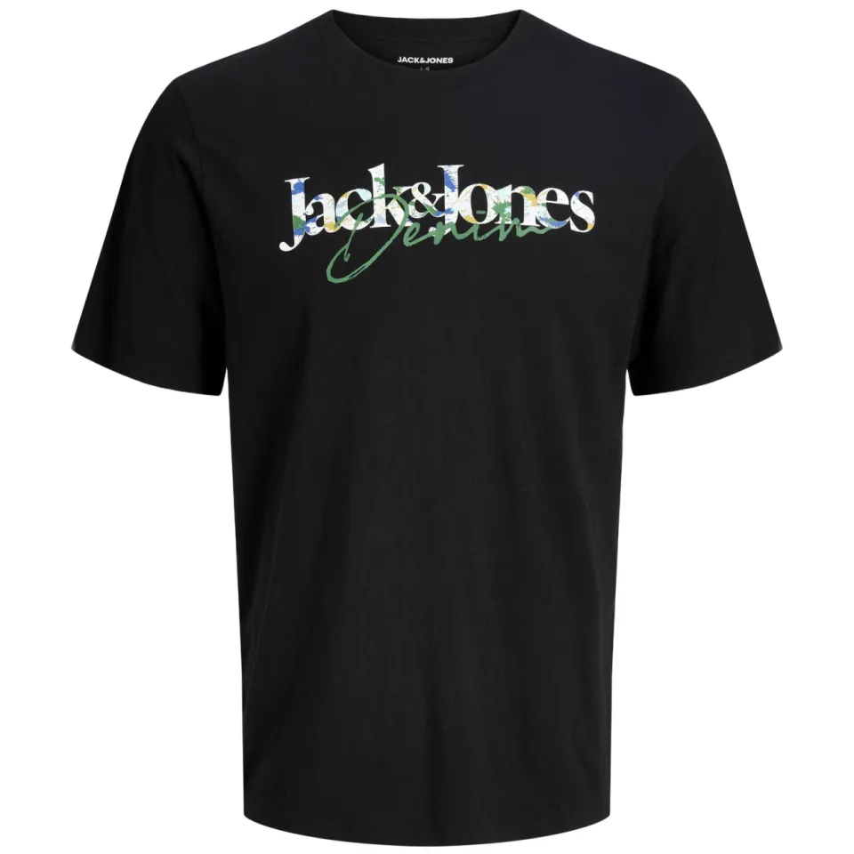 Jack & Jones t-shirt met logoprint zwart, foto 2