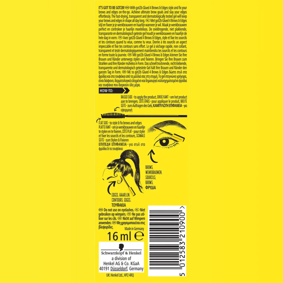 Schwarzkopf Got2b Glued 4 Brows & Edges 2-in-1 wenkbrauwgel, foto 6