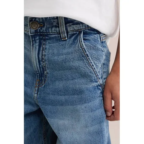 WE Fashion Blue Ridge baggy jeans - medium blue denim, foto 4