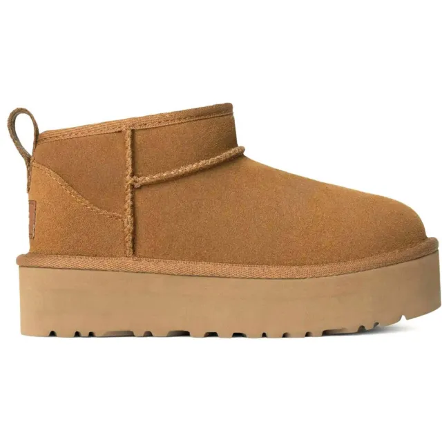 Ugg Classic Ultra Mini Platform enkelboots cognac Chestnut