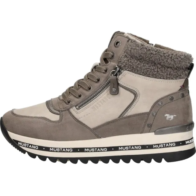 Mustang hoge sneakers taupe, foto 2