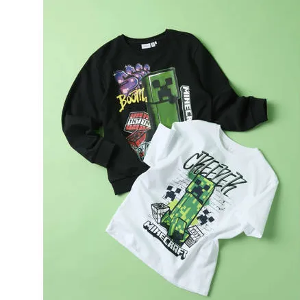 NAME IT Minecraft T-shirt wit, foto 4