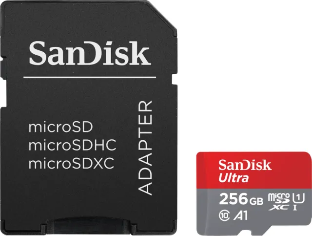Sandisk Ultra 256GB microSDXC geheugenkaart Grijs