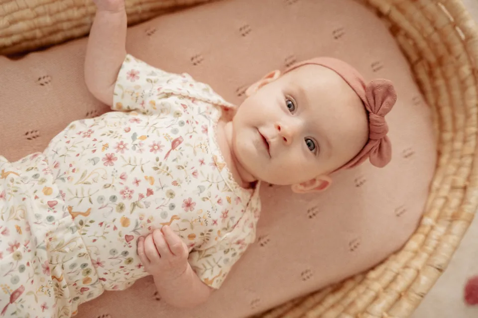 Little Dutch romper Fairy Garden offwhite/roze/groen, foto 5