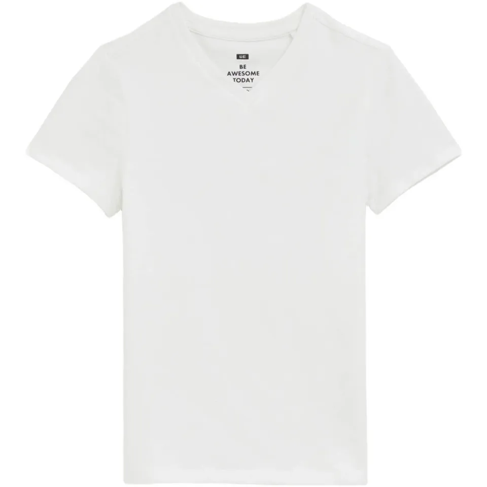 WE Fashion WE Fundamentals basic T-shirt wit, foto 3