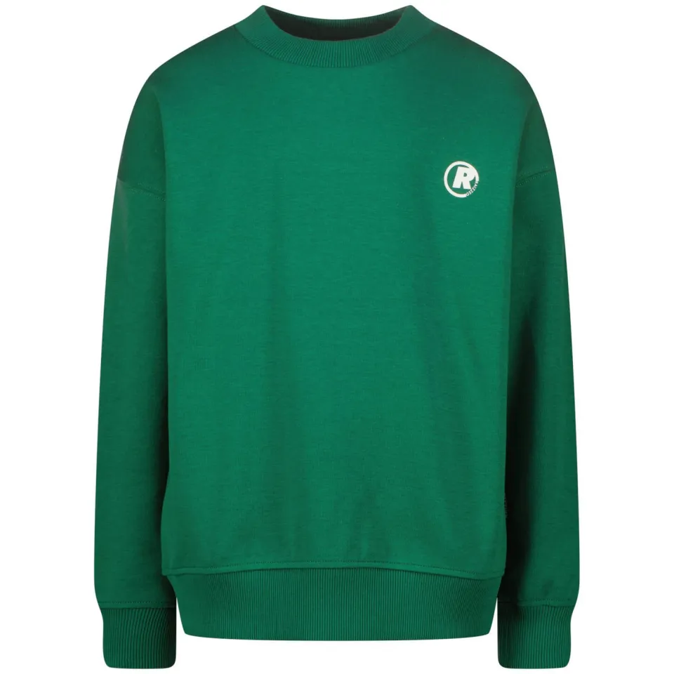Raizzed sweater met backprint groen, foto 2