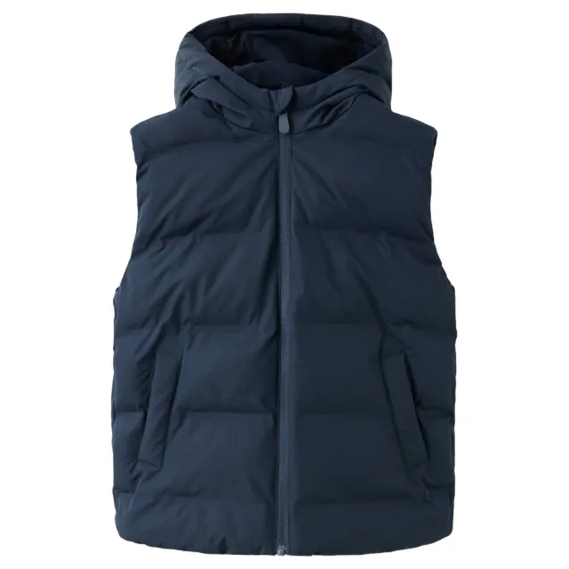 Mango bodywarmer marineblauw met capuchon