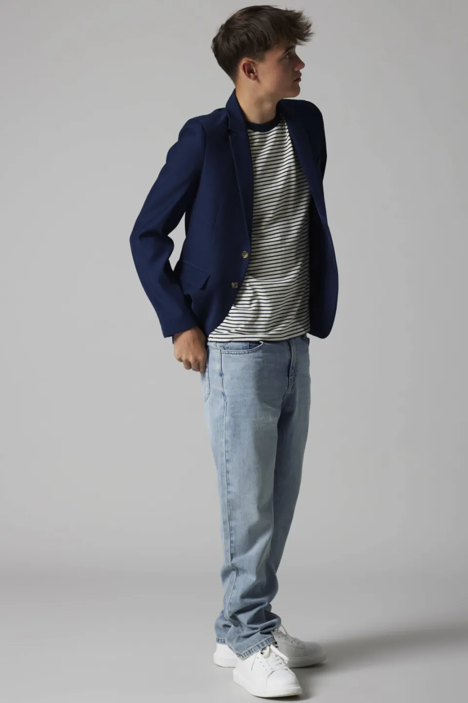 LMTD straight leg jeans - light blue denim, foto 3