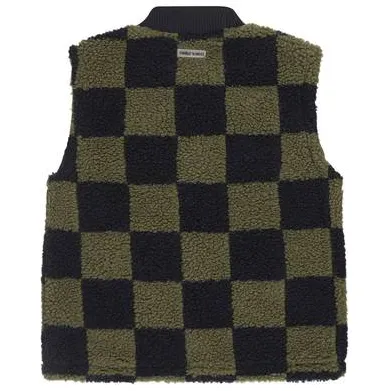 Tumble 'n Dry geruite teddy bodywarmer olijfgroen, foto 3
