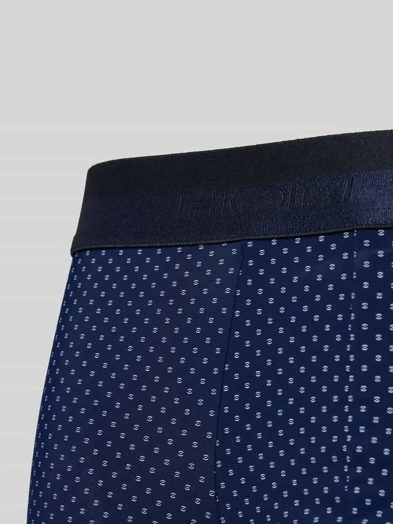 Hom Boxershort met elastische band met label, model 'Max' navy, foto 2