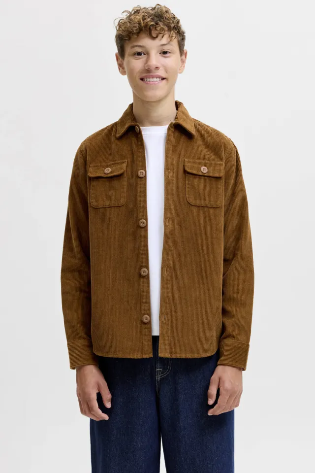 Jack & Jones JUNIOR corduroy overhemd - bruin
