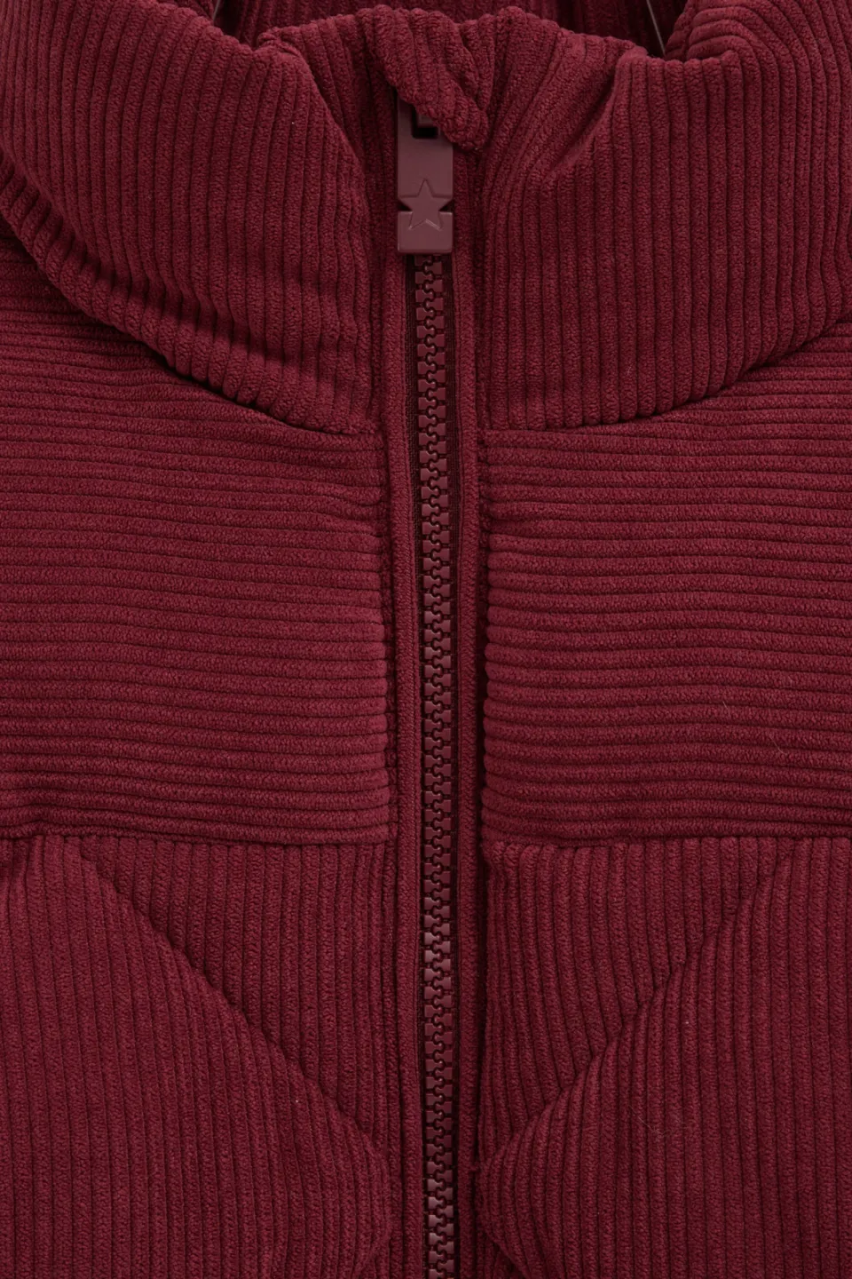 WE Fashion corduroy gewatteerde jas donkerrood, foto 8