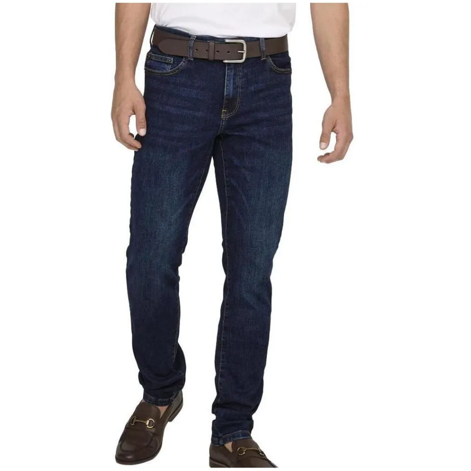 Only & Sons slim fit jeans ONSLOOM dark blue denim, foto 5