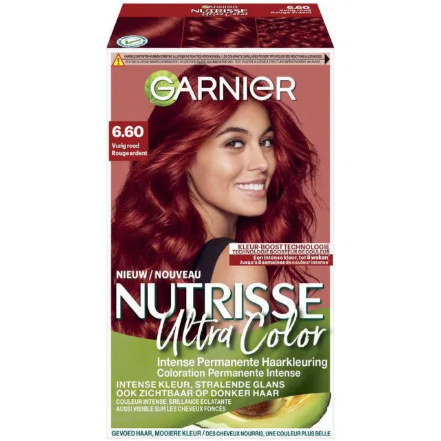 Garnier Nutrisse Ultra Color haarkleuring 6.60 vurig rood, foto 2