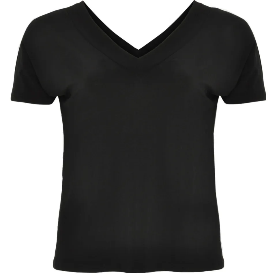 Yoek T-shirt v-hals zwart, foto 3