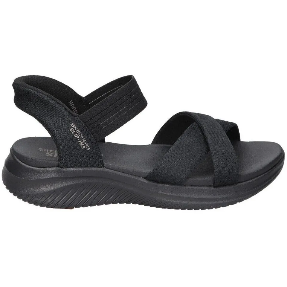 Skechers Ultra Flex 3.0 sandalen zwart