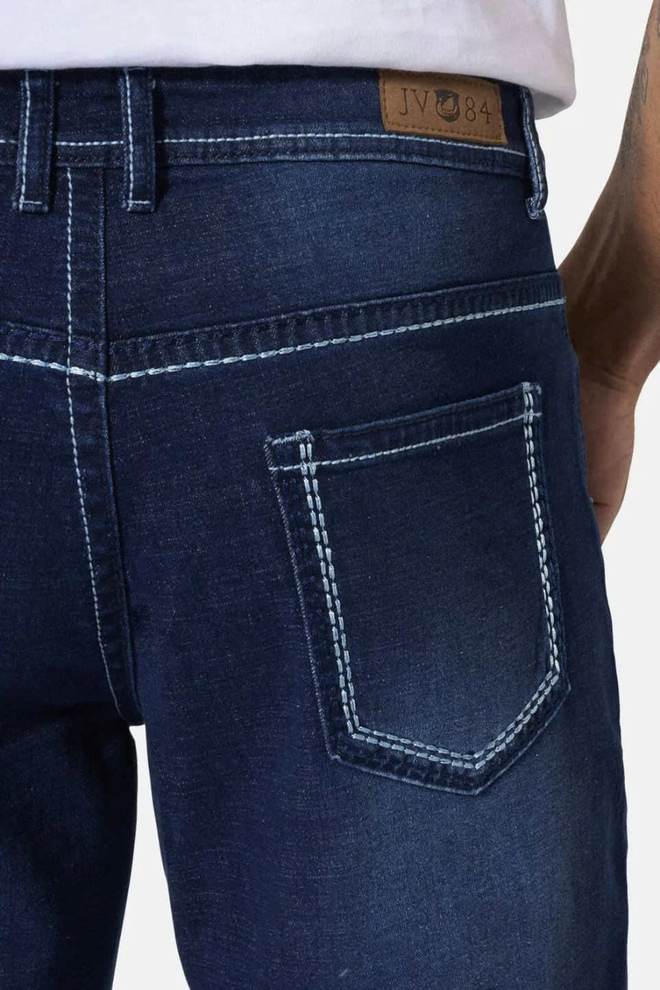 Jan Vanderstorm MORTEN loose fit jeans donkerblauw +FIT Collectie Plus Size, foto 6