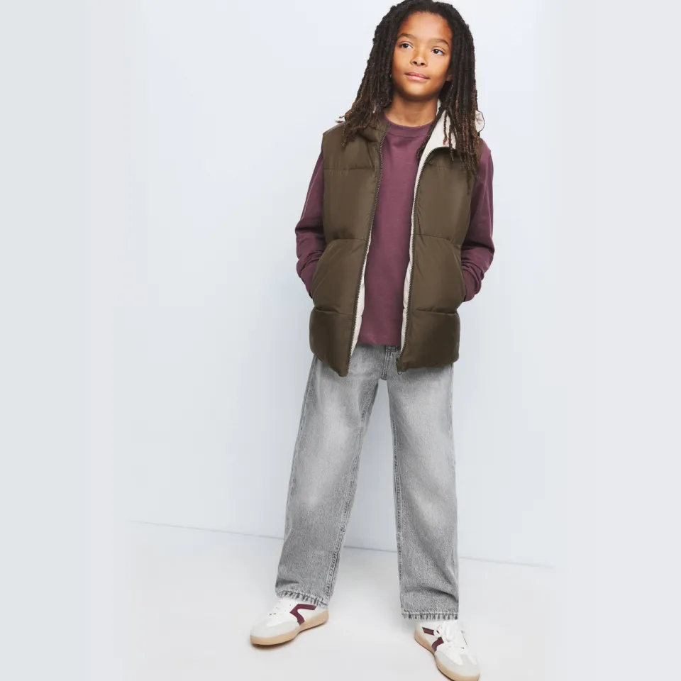 Mango Kids bodywarmer bruin bruin / ecru